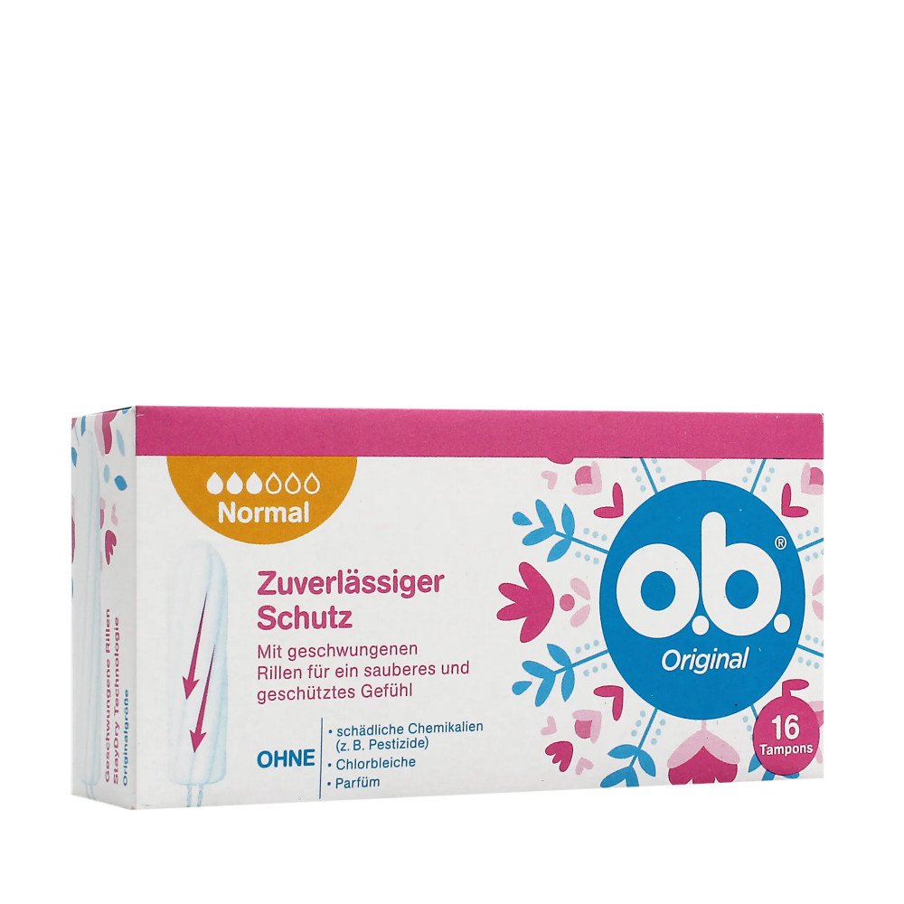 Produktbild för o.b. Original Normal Tampons 16pcs