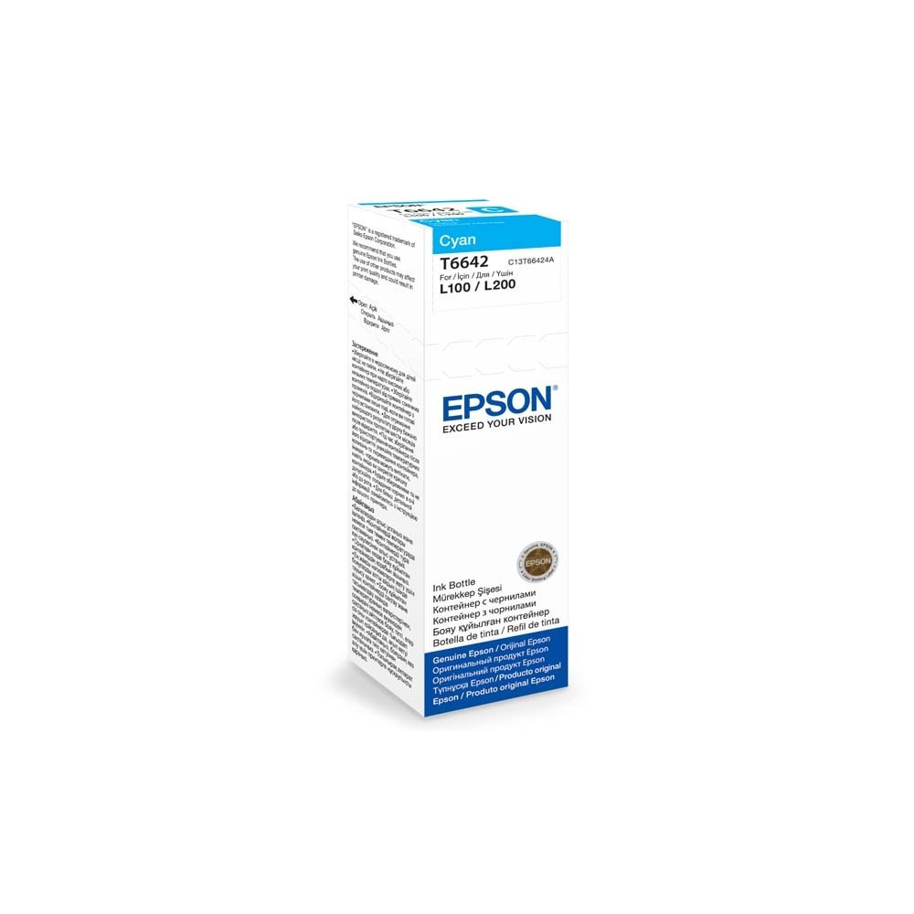 Produktbild för Epson T6642 - cyan - original - påfyllnadsbläck