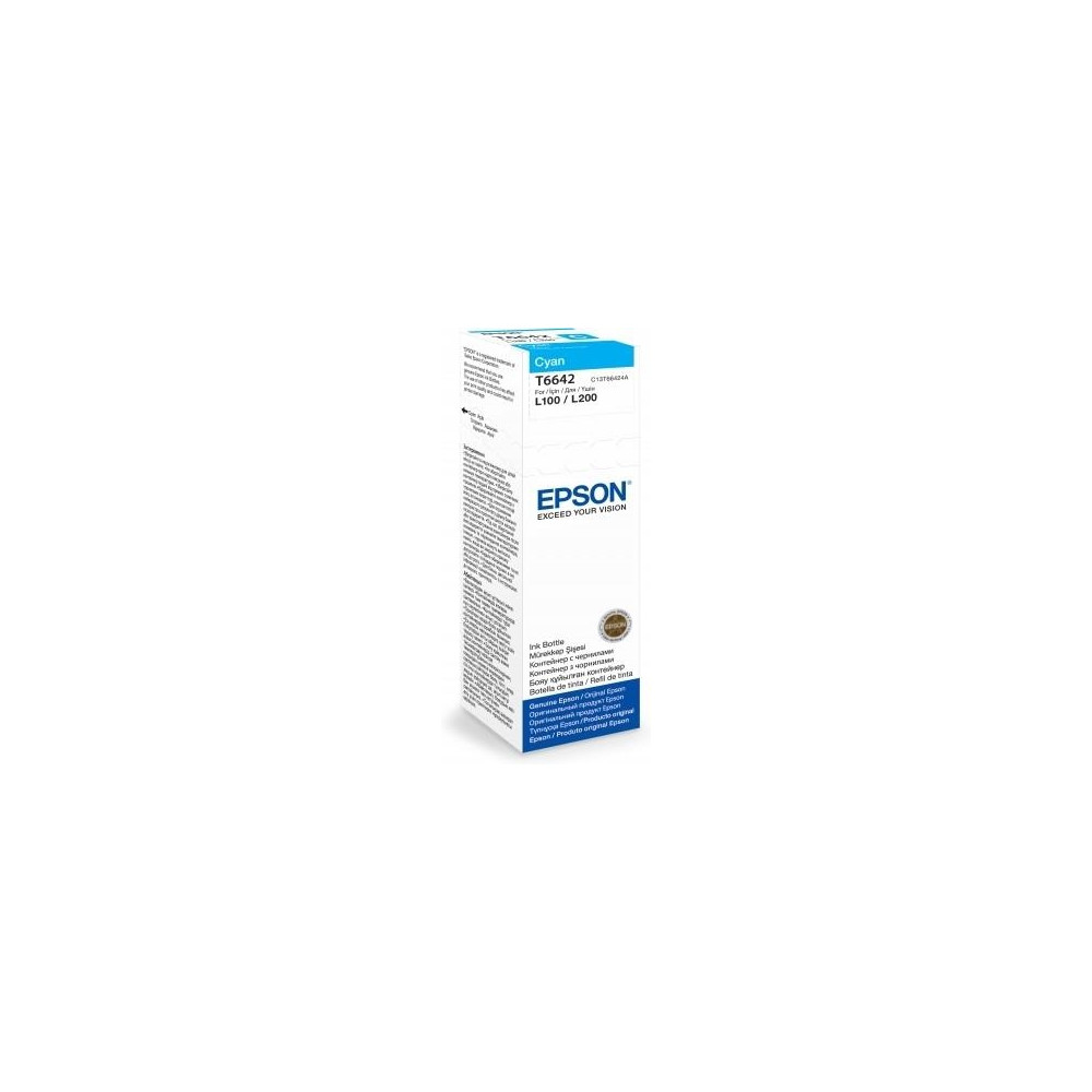 Produktbild för Epson T6642 - cyan - original - påfyllnadsbläck