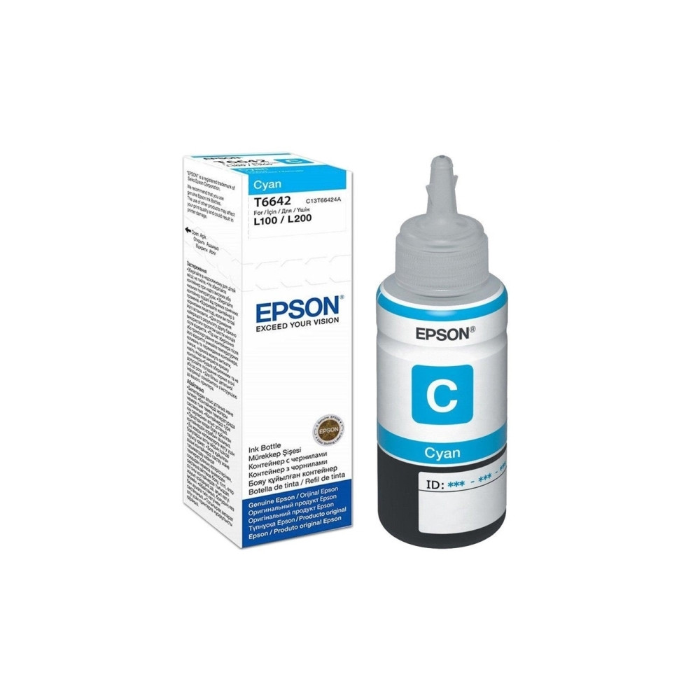 Produktbild för Epson T6642 - cyan - original - påfyllnadsbläck