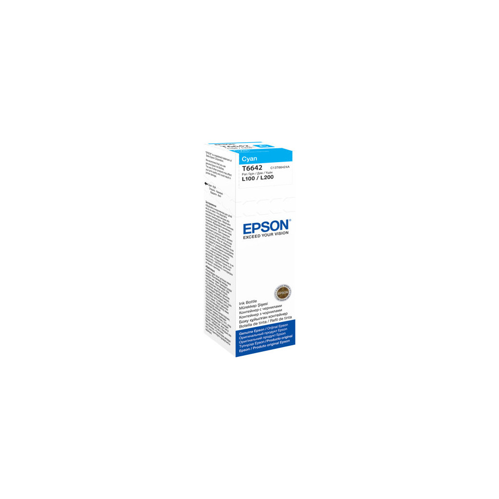 Produktbild för Epson T6642 - cyan - original - påfyllnadsbläck