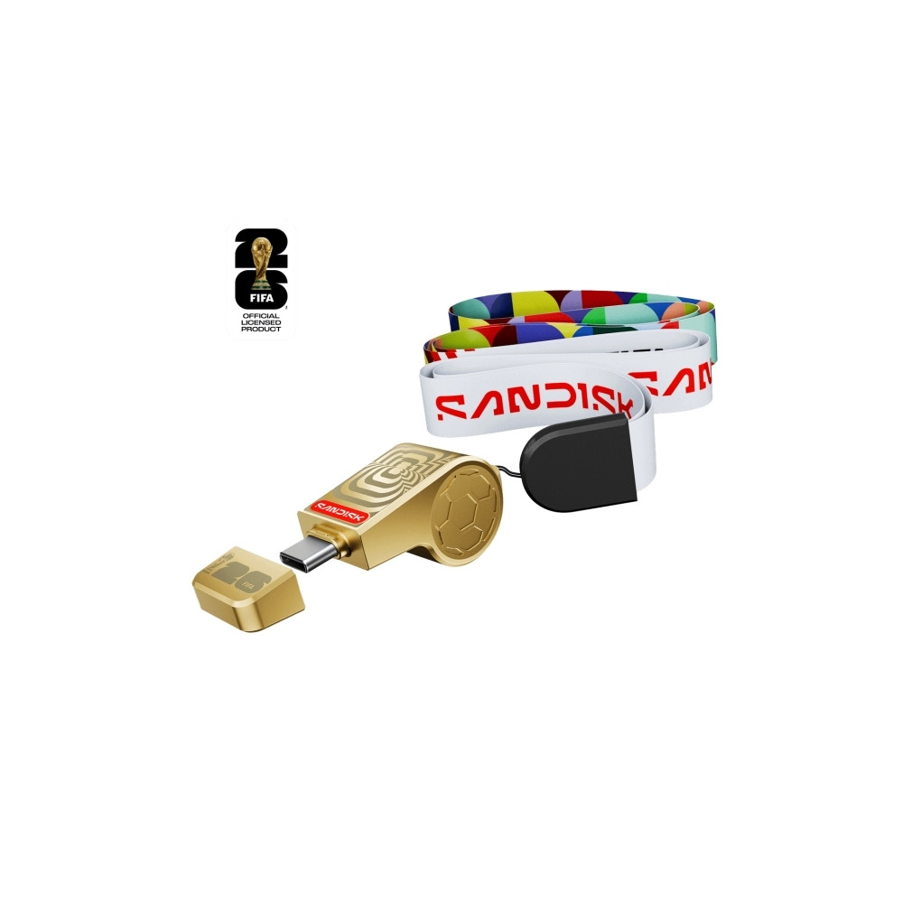 Produktbild för SanDisk - FIFA World Cup 2026 (Gold Edition) - USB flash-enhet - 128 GB
