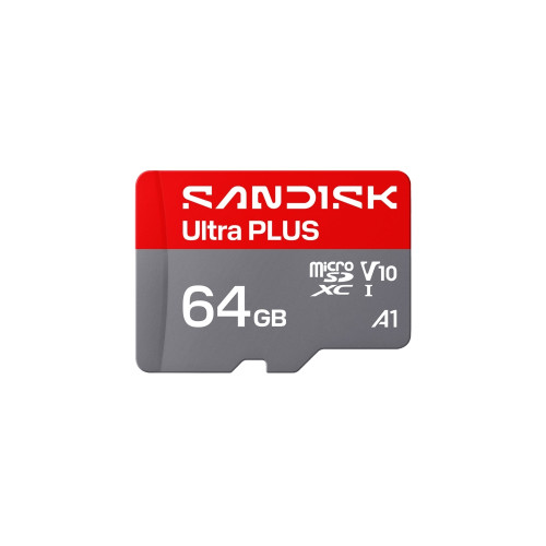 SANDISK SanDisk Ultra PLUS - flash-minneskort - 64 GB - mikroSDXC UHS-I