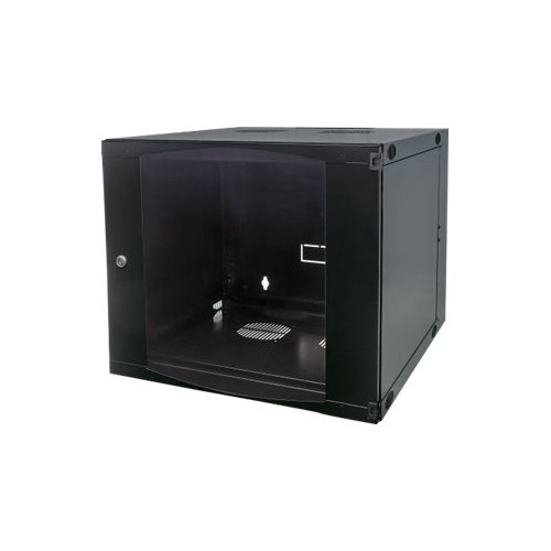 intellinet Intellinet Network Cabinet, Wall Mount (Double Section Hinged Swing Out), 12U, Usable Depth 385mm/Width 465mm, Black, Flatpack, Max 30kg, Swings out for access to back of cabinet when installed on wall, 19", Parts for wall install (eg screws/rawl plugs) n
