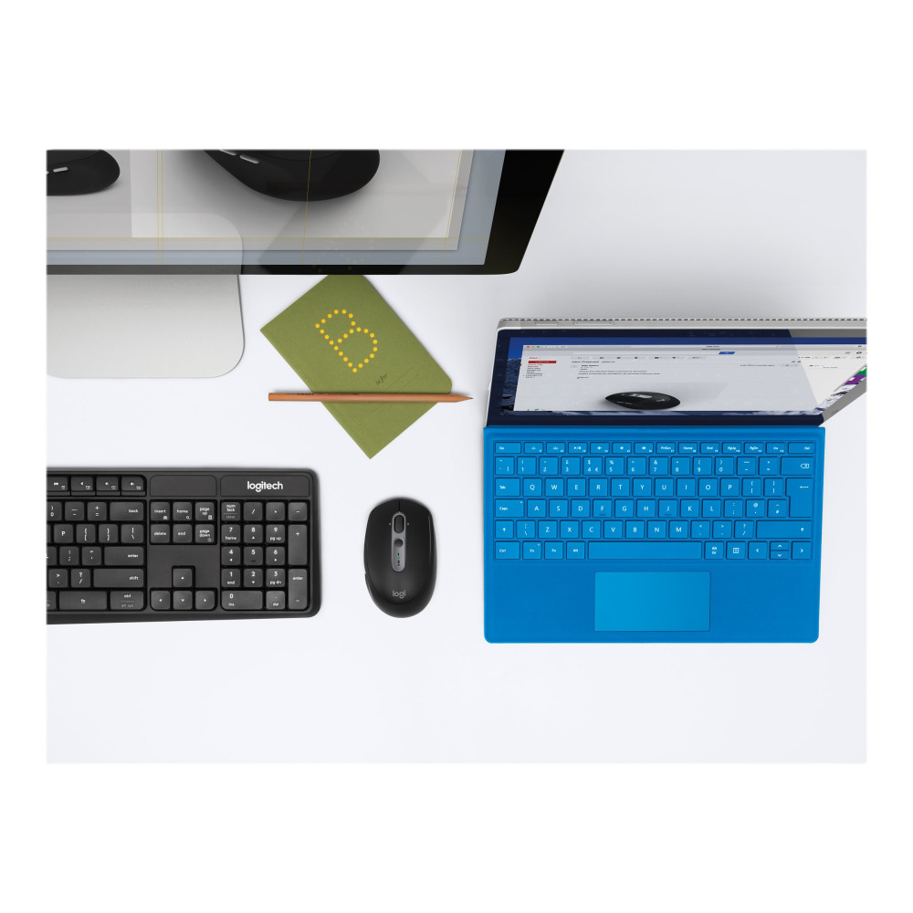 Produktbild för Logitech M590 Silent - mus - Bluetooth, 2.4 GHz - grafitton