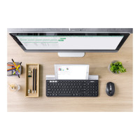 Produktbild för Logitech M590 Silent - mus - Bluetooth, 2.4 GHz - grafitton