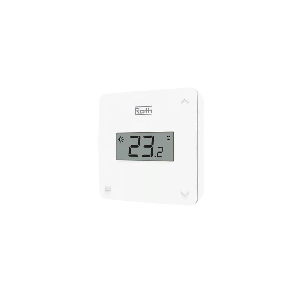 Produktbild för Roth Touchline® SL rumtermostat, X. Med tryckknapp och displ...