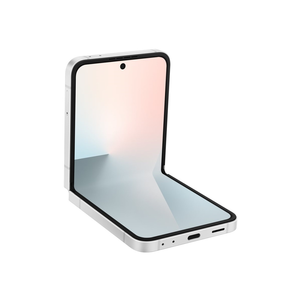 Produktbild för Samsung Galaxy Z Flip7 FE - vit - 5G pekskärmsmobil - 256 GB - GSM