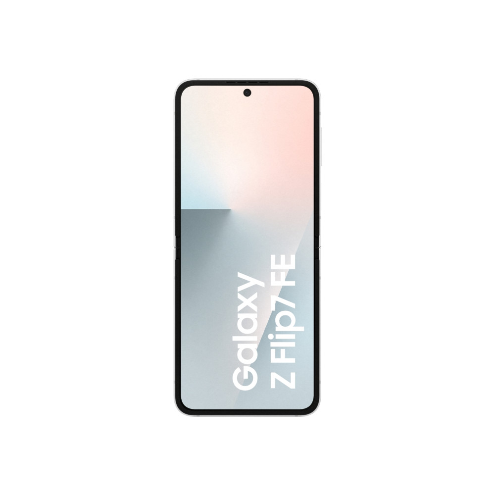 Produktbild för Samsung Galaxy Z Flip7 FE - vit - 5G pekskärmsmobil - 256 GB - GSM