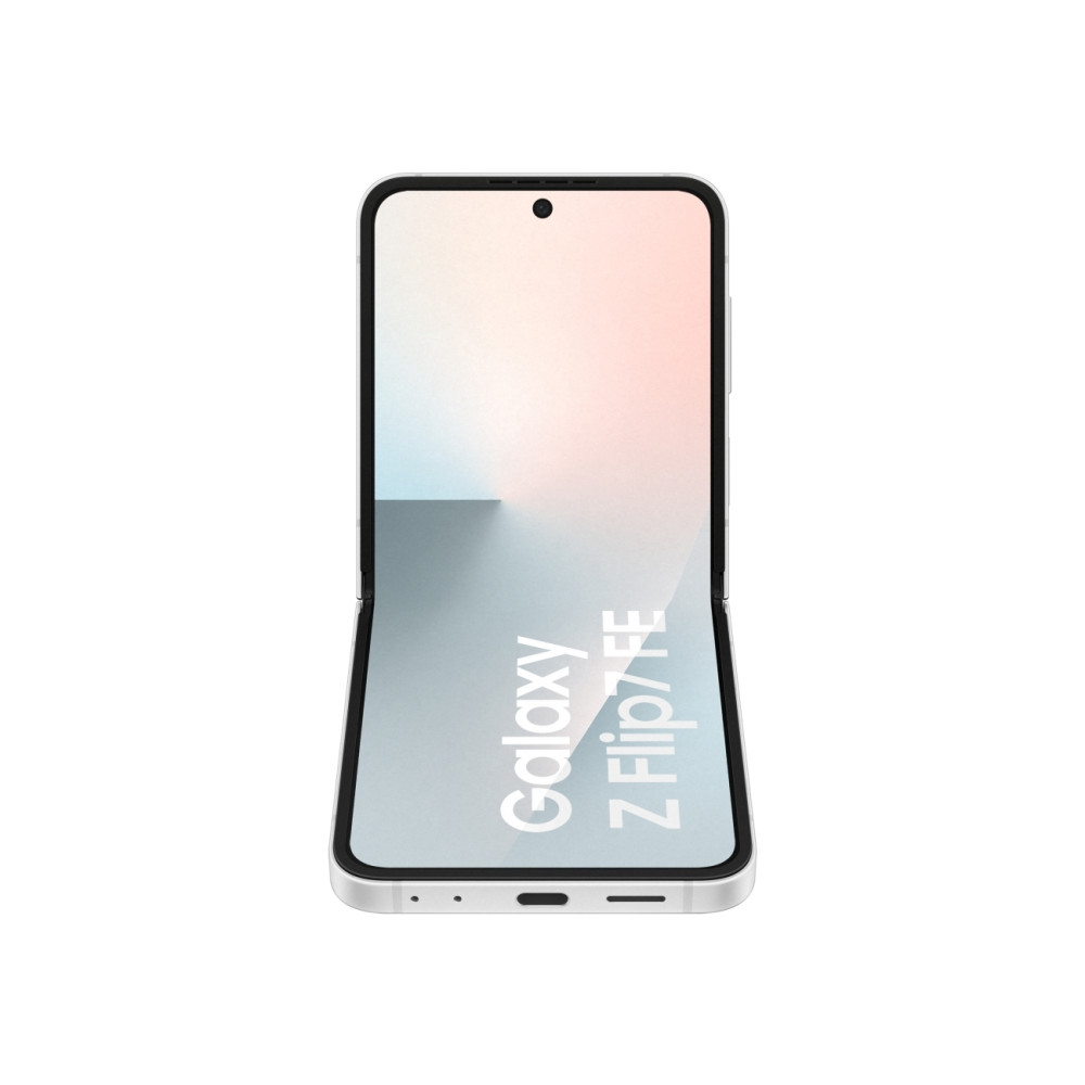 Produktbild för Samsung Galaxy Z Flip7 FE - vit - 5G pekskärmsmobil - 256 GB - GSM