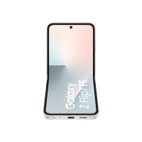 Produktbild för Samsung Galaxy Z Flip7 FE - vit - 5G pekskärmsmobil - 256 GB - GSM