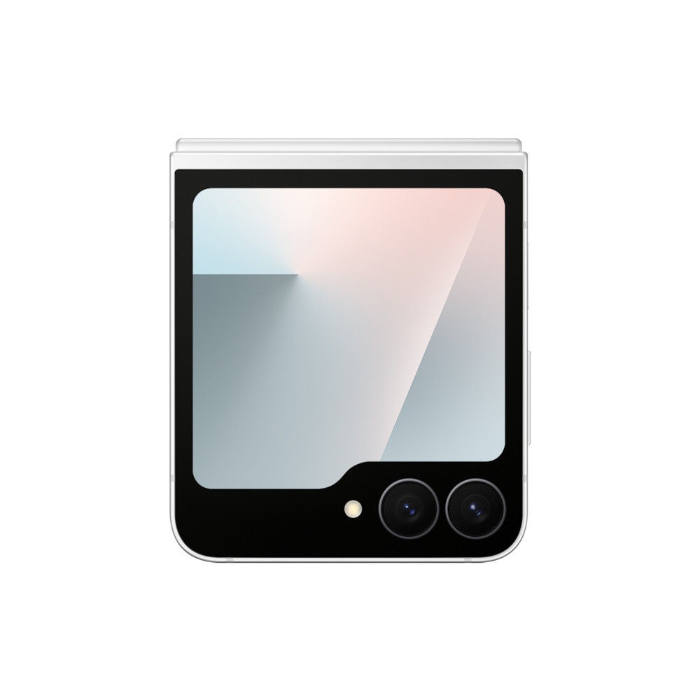 Produktbild för Samsung Galaxy Z Flip7 FE - vit - 5G pekskärmsmobil - 256 GB - GSM