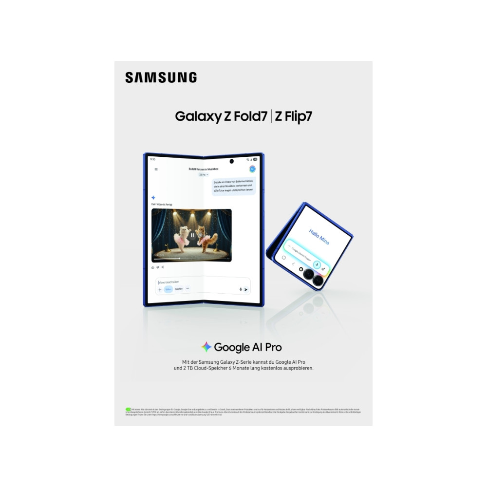 Produktbild för Samsung Galaxy Z Flip7 FE - vit - 5G pekskärmsmobil - 256 GB - GSM