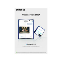 Produktbild för Samsung Galaxy Z Flip7 FE - vit - 5G pekskärmsmobil - 256 GB - GSM