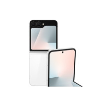 Produktbild för Samsung Galaxy Z Flip7 FE - vit - 5G pekskärmsmobil - 256 GB - GSM
