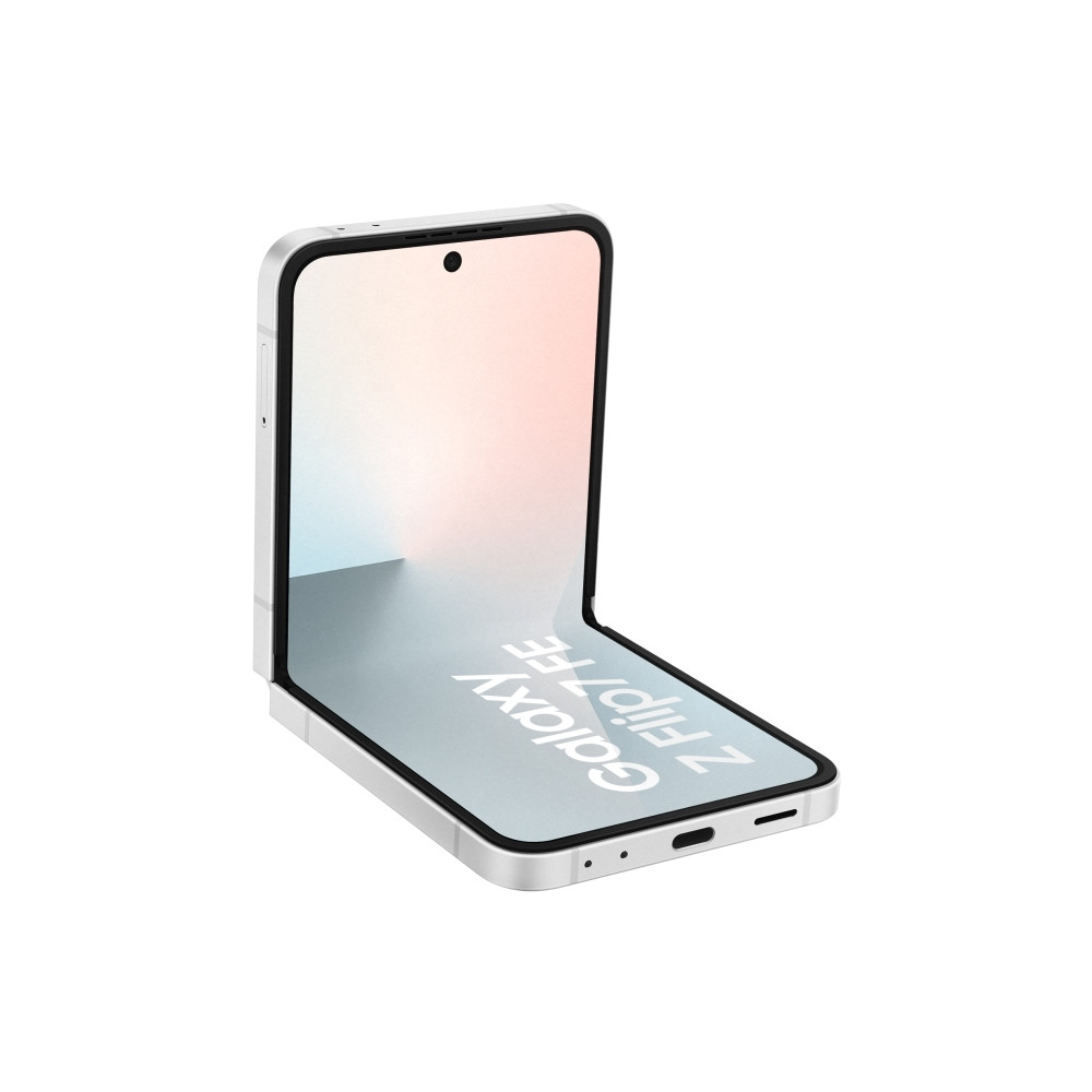 Produktbild för Samsung Galaxy Z Flip7 FE - vit - 5G pekskärmsmobil - 256 GB - GSM