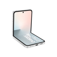 Produktbild för Samsung Galaxy Z Flip7 FE - vit - 5G pekskärmsmobil - 256 GB - GSM
