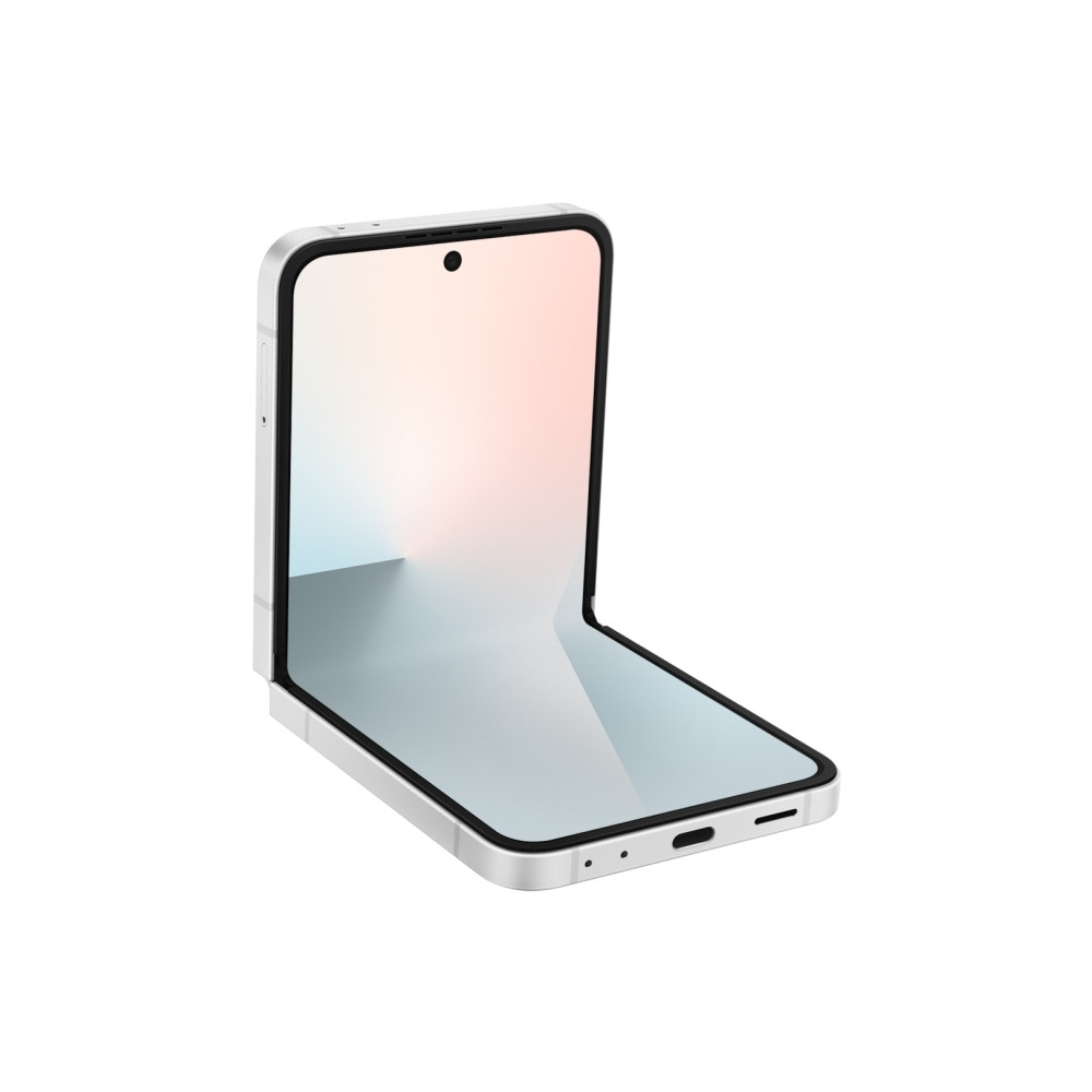 Produktbild för Samsung Galaxy Z Flip7 FE - vit - 5G pekskärmsmobil - 256 GB - GSM