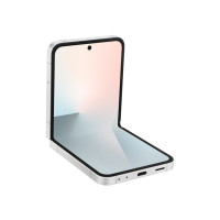 Produktbild för Samsung Galaxy Z Flip7 FE - vit - 5G pekskärmsmobil - 256 GB - GSM