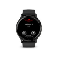 Produktbild för Garmin Venu 3 - svart fiberförstärkt polymer - smart klocka med band - 8 GB