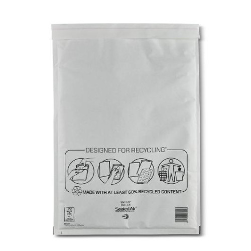 Sealed Air Bubbelpåse J/6 300x440mm vit 100/fp