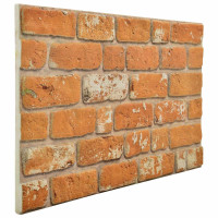 Produktbild för Väggpaneler 10 pcs Tegel 100 x 50 cm EPS Skum