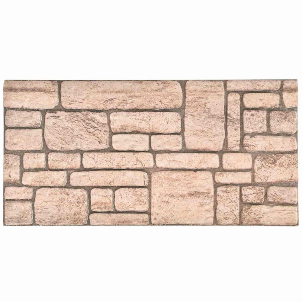 Produktbild för Väggpaneler 10 pcs Beige 100 x 50 cm EPS Skum