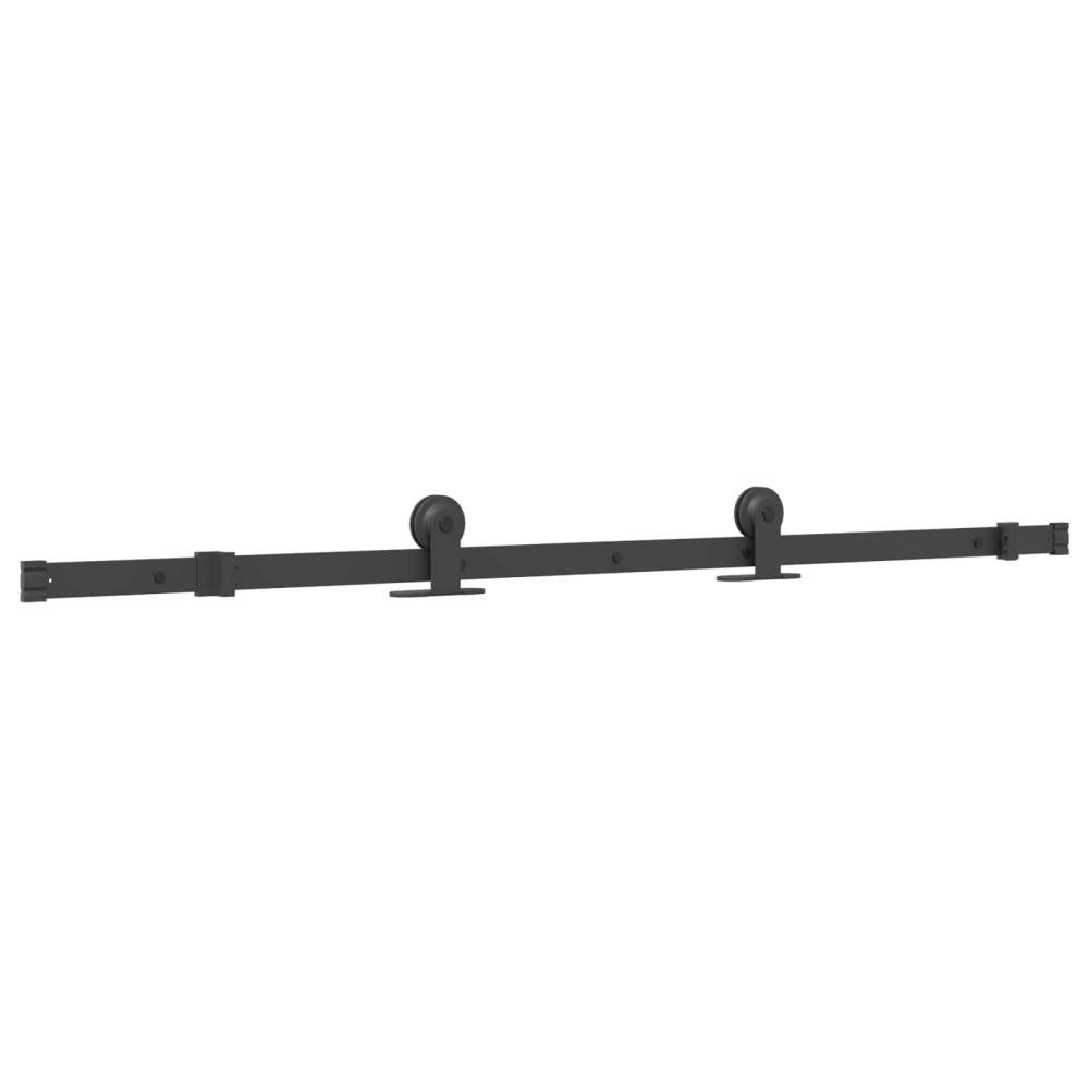 Produktbild för Skjutdörr NARVIK Naturlig och svart 70 x 210 cm (152,5 cm)
