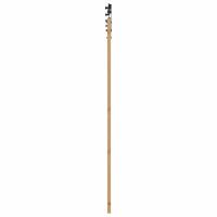 Produktbild för Skjutdörr Naturlig och svart 73,5 x 211 cm Massiv furu