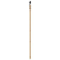 Produktbild för Skjutdörr Naturlig och svart 86 x 198,5 cm Massiv furu