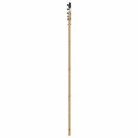 Produktbild för Skjutdörr Naturlig och svart 86 x 211 cm Massiv furu