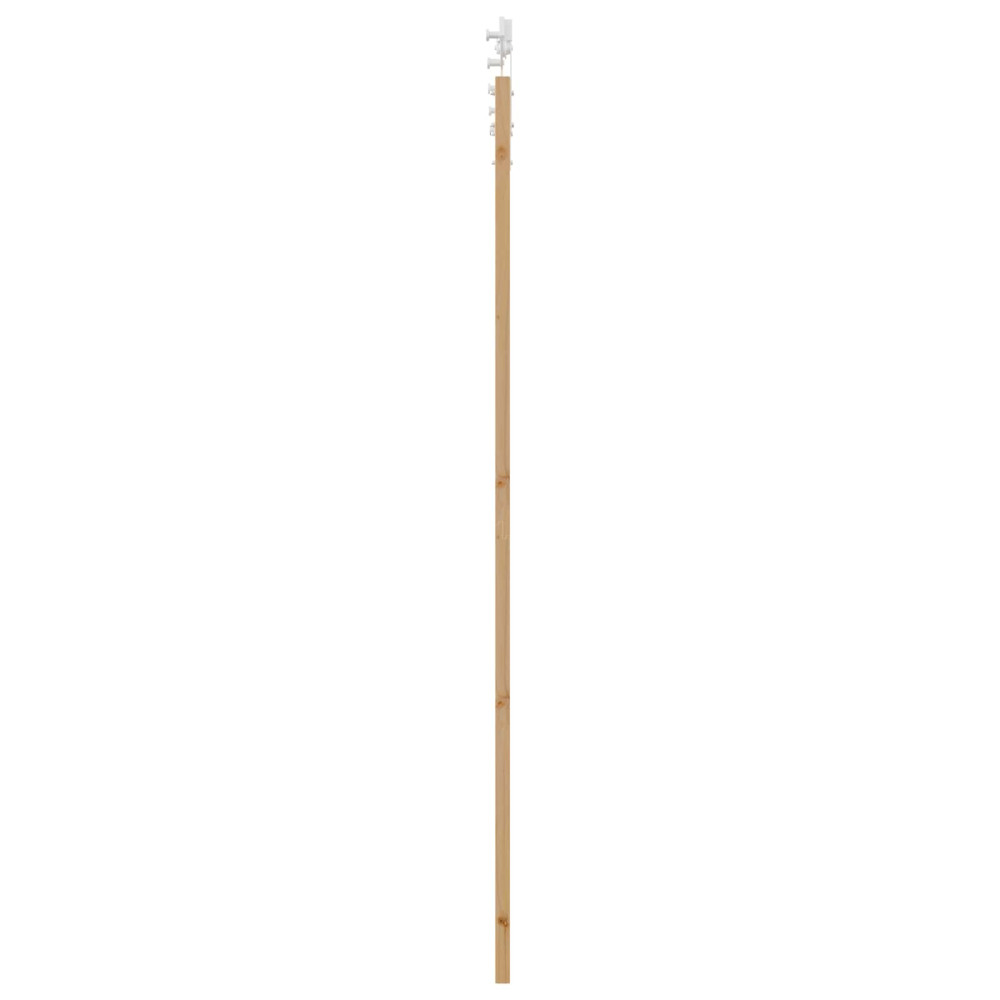 Produktbild för Skjutdörr Naturlig och vit 83 x 232 cm Massiv furu