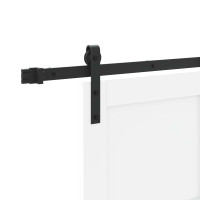 Produktbild för Skjutdörr Vit 83 x 232 cm Massiv furu