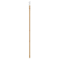 Produktbild för Skjutdörr Naturlig och vit 61 x 198,5 cm Massiv furu