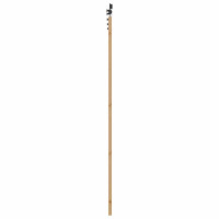 Produktbild för Skjutdörr Naturlig och svart 83 x 232 cm Massiv furu