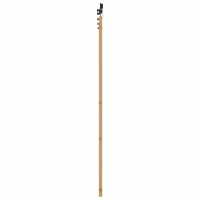 Produktbild för Skjutdörr Naturlig och svart 86 x 198,5 cm Massiv furu