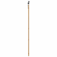 Produktbild för Skjutdörr Naturlig och svart 86 x 211 cm Massiv furu