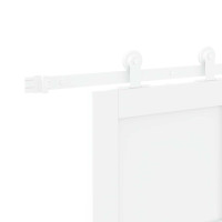 Produktbild för Skjutdörr Vit 83 x 232 cm Massiv furu
