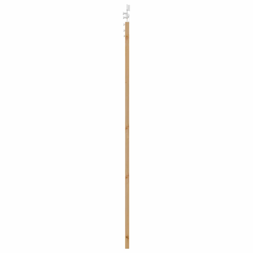 Produktbild för Skjutdörr Naturlig och vit 86 x 211 cm Massiv furu