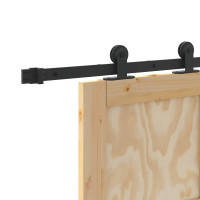 Produktbild för Skjutdörr ORKDAL Naturlig 83 x 232 cm Massiv furu