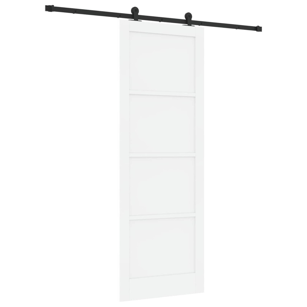 Produktbild för Skjutdörr ORKDAL Vit 83 x 232 cm Massiv furu