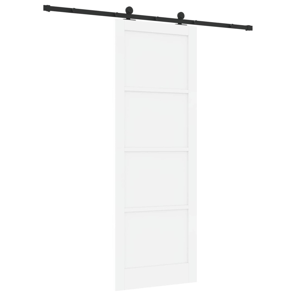 Produktbild för Skjutdörr ORKDAL Vit 83 x 232 cm Massiv furu