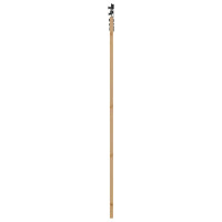 Produktbild för Skjutdörr Naturlig och svart 83 x 232 cm Massiv furu