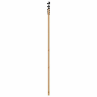 Produktbild för Skjutdörr Naturlig och svart 61 x 198,5 cm Massiv furu