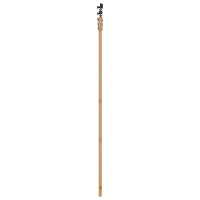 Produktbild för Skjutdörr Naturlig och svart 86 x 211 cm Massiv furu