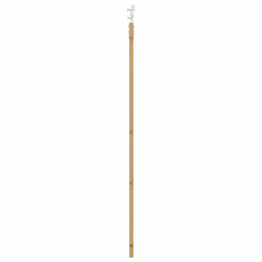 Produktbild för Skjutdörr Naturlig och vit 73,5 x 211 cm Massiv furu