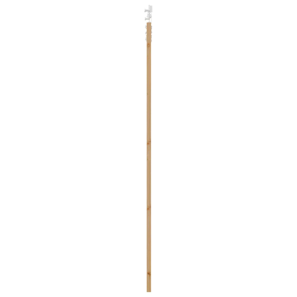 Produktbild för Skjutdörr Naturlig och vit 83 x 232 cm Massiv furu