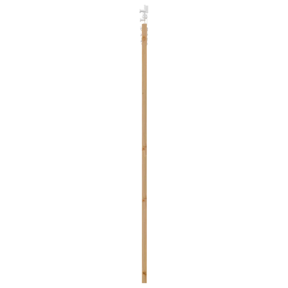 Produktbild för Skjutdörr Naturlig och vit 86 x 198,5 cm Massiv furu