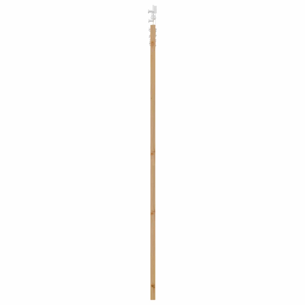 Produktbild för Skjutdörr Naturlig och vit 86 x 211 cm Massiv furu