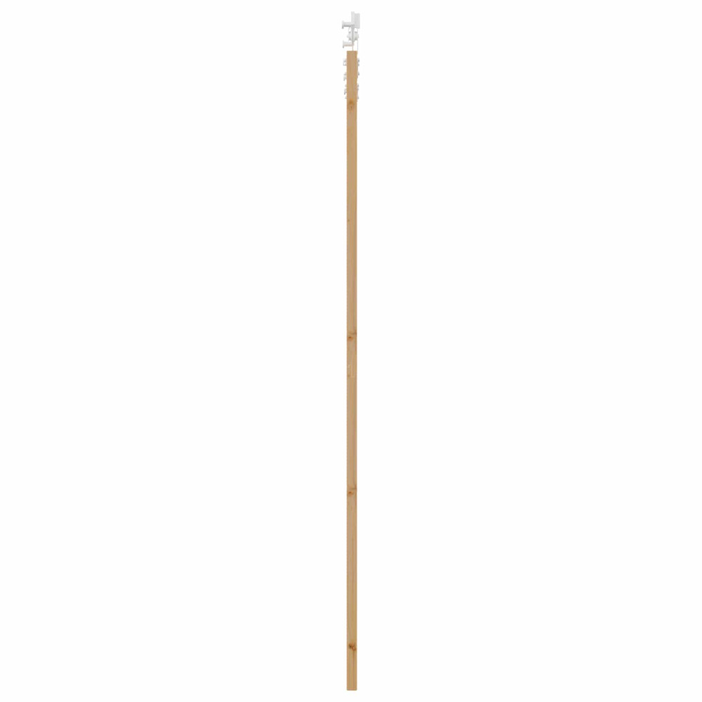 Produktbild för Skjutdörr Naturlig och vit 83 x 232 cm Massiv furu